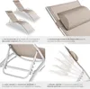 2 chaises longues en aluminium, à 5 niveaux - beige Voir les images du produit 5
