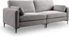 xonox.home Venti Sofa 3,5 Sitzer  hellgrau B/H/T: Produktbild-Vorschau 3