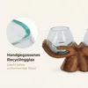 Doppel Windlicht Holzhand aus Suarholz mit 2 Glasgefäßen Produktbild-Vorschau 10