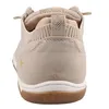 The back view of a beige women's sneaker. Náhled obrázku produktu