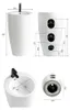 Lavabo freestanding rotondo in Vetroceramica bianco lucido Anteprima dell’immagine prodotto 6