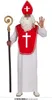 A person dressed in a Nikolaus costume, holding a staff. Anteprima dell’immagine prodotto