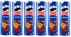 Six cans of Pringles Ketchup chips arranged in a row. Produktbild-Vorschau