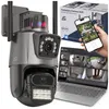 Überwachungskamera Außen WLAN 2 Objektive 360° PTZ 4MP Produktbild-Vorschau 1
