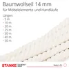Seilwerk STANKE Baumwollseil 14mm x 15m 3-schäftig gedreht Produktbild-Vorschau 3