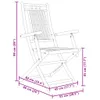 Bambus Bistro-Set Klappbar 2-Sitzer Gartentisch 45x45cm Produktbild-Vorschau 10