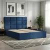 Polsterbett 140x200 cm mit Lattenrost, stabiles Doppelbett Produktbild-Vorschau 1