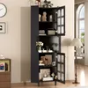Flieks Eck-Schrank mit LED-Beleuchtung, Multifunktionale Produktbild-Vorschau 6