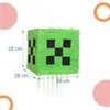 Cube piñata Relaxdays, avec bâton et masque, piñata pour Voir les images du produit 4