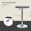 HOMCOM Table de Bar Table Bistro Mange-debout Chic Style Voir les images du produit 3