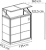 Serre de jardin adossée 0.75m² argent - Palram - 702969 - Voir les images du produit 2