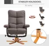 HOMCOM Relaxsessel mit Hocker Fernsehsessel 360° drehbar Produktbild-Vorschau 7