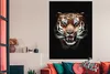 MuchoWow® Poster Porträt - Tiger - Schwarz 120x180 cm - Produktbild-Vorschau 3