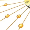 vidaXL Zegar ścienny metalowy 70 cm złoty Podgląd zdjęcia produktu 6