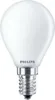 A close-up studio shot of a white LED light bulb with a silver base. Voir les images du produit