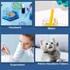 A collage of four images showing different uses of pipettes: crafts, painting, experiments, and feeding pets. Produktbild-Vorschau