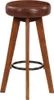 vidaXL Barhocker 2 Stk. Echtleder und Akazien-Massivholz -  Produktbild-Vorschau 6