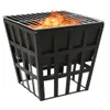 Möbel 2-in-1 Feuerstelle und Grill 34x34x48 cm Stahl    - Produktbild-Vorschau 2