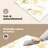 KitchenYeah© Herdabdeckplatte Marmor - Weiß - Gold - Luxus Produktbild-Vorschau 2