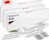 A set of three white anti-mold heating panels with attached power cords and mounting hardware. Produktbild-Vorschau