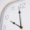 Quadratische Wanduhr aus Holz weiß 30cm Produktbild-Vorschau 5