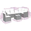 The Living Store 7-tlg. Garten-Sofagarnitur mit Kissen Produktbild-Vorschau 4