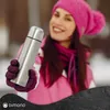 Doppelwandige Thermosflasche 500 ml Silber aus Edelstahl – Produktbild-Vorschau 7