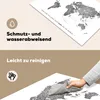 KitchenYeah© Herdabdeckplatte Weltkarte - Zitat - Produktbild-Vorschau 2