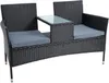 Polyrattan Gartenbank Bank Rattan Sitzbank 2-Sitzer Produktbild-Vorschau 1