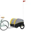 vidaXL Rimorchio per biciclette nero e giallo 45 kg di Anteprima dell’immagine prodotto 3