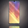 A Huawei smartphone is shown from the front, with a colorful abstract wallpaper displayed on its screen. The phone is positioned centrally against a gradient gray background, with its reflection visible below. Produktbild-Vorschau