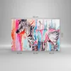 Bild auf Leinwand - Leinwandbild - Zebra Tiere Natur bunte Produktbild-Vorschau 3