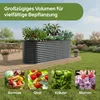 AREBOS Metall Hochbeet 240x80x78 cm Gartenbeet Pflanzbeet Produktbild-Vorschau 9