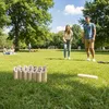 Relaxdays Kubb Wikingerspiel, skandinavisches Wurfspiel, Produktbild-Vorschau 2