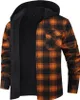 Camicia da uomo in flanella con cappuccio - Foderata, Anteprima dell’immagine prodotto 2