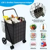 Chariot de courses avec doublure Oxford, capacité de 120 L, Voir les images du produit 5