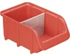A red storage bin with a gray divider is shown against a white background. Anteprima dell’immagine prodotto