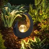 LED Mondsichel Solarleuchte mit Glaskugel Höhe 30,5 cm Produktbild-Vorschau 7