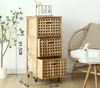 Úložný kontejner na kolečkách, 3 boxy, síťový design, Náhled obrázku produktu 2