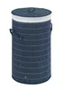 Wenko Wäschetruhe Bamboo Dunkelblau, Wäschekorb, 55 l; Produktbild-Vorschau 1