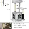 PawHut Kratzbaum Katzenbaum mit Massageecke Katzenhöhle Produktbild-Vorschau 3