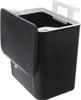 A black hanging trash can with a white lid and white hanging hooks. Anteprima dell’immagine prodotto