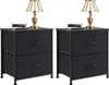 Sweetcrispy lot de 2 tables de nuit, commode de chevet avec Voir les images du produit 1