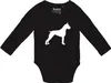 Huuraa Baby Body Deutscher Boxer Silhouette 68 Black  Produktbild-Vorschau 1