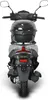 Motorroller Sonic 50 ccm 45 km/h, Euro 5, silber-schwarz, Produktbild-Vorschau 9