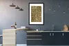 MuchoWow® Gerahmtes Poster Muster - Kariert - Gold 60x90 cm Produktbild-Vorschau 5