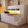 Merax Kinderbett 90x200 cm mit Kleiderschrank und Produktbild-Vorschau 1
