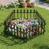 COSTWAY 5 Stück Gartenzaun dekorativ, Steckzaun Metall, Produktbild-Vorschau 2