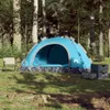vidaXL Tenda da campeggio 3 persone blu sgancio rapido Anteprima dell’immagine prodotto 9
