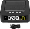 Solárne napájané hodiny do auta 12h 24h LCD hodiny do auta Náhľad obrázku produktu 1